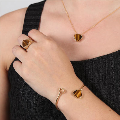 Pulseira Brilhato Pedras Naturais Brasileiras — Folheado a Ouro