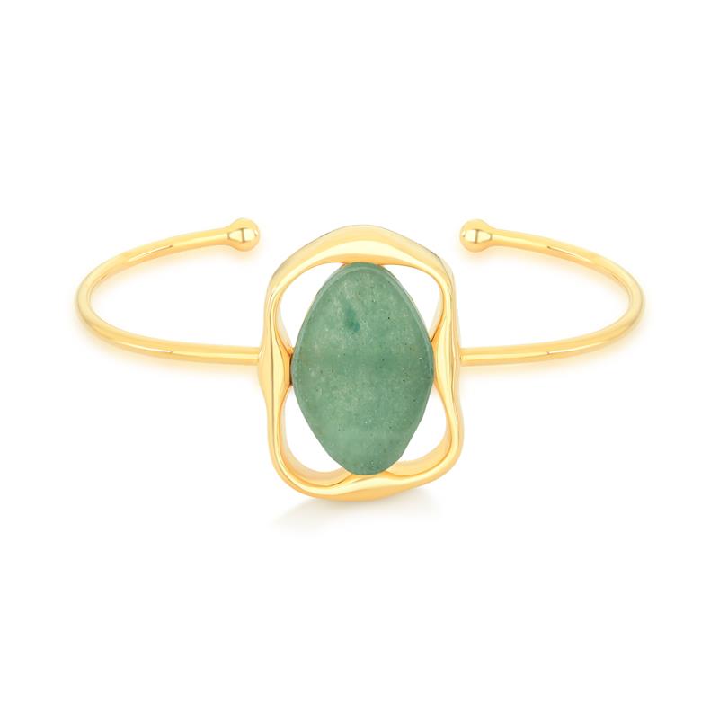 Pulseira Brilhato Pedras Naturais Brasileiras — Folheado a Ouro