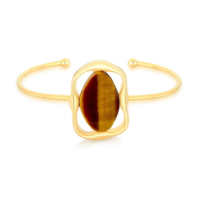 Pulseira Brilhato Pedras Naturais Brasileiras — Folheado a Ouro