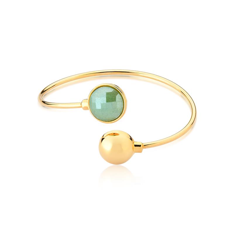 Pulseira Brilhato Pedras Naturais Brasileiras — Folheado a Ouro