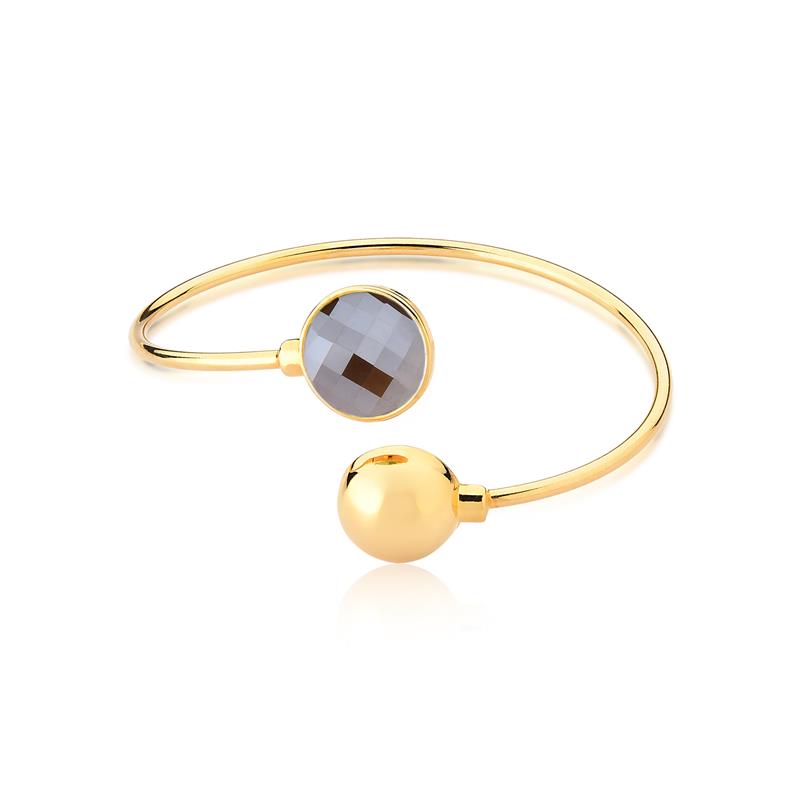 Pulseira Brilhato Pedras Naturais Brasileiras — Folheado a Ouro