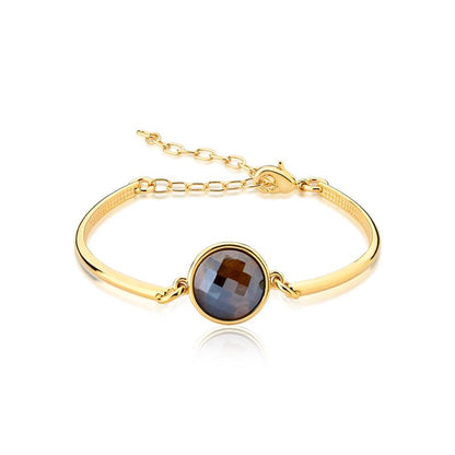 Pulseira Brilhato Pedras Naturais Brasileiras — Folheado a Ouro