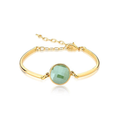 Pulseira Brilhato Pedras Naturais Brasileiras — Folheado a Ouro