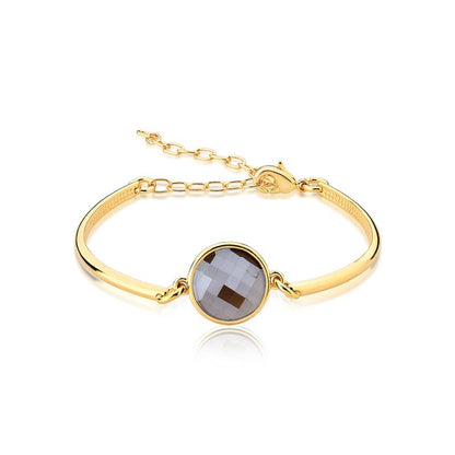 Pulseira Brilhato Pedras Naturais Brasileiras — Folheado a Ouro