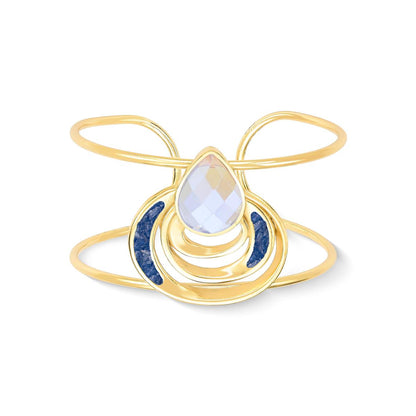 Pulseira Brilhato Pedras Naturais Brasileiras — Folheado a Ouro
