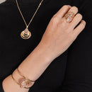 PULSEIRA FOLHEADO A OURO