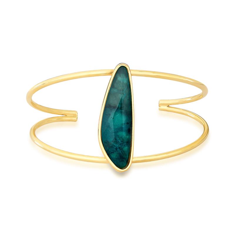 Pulseira Brilhato Pedras Naturais Brasileiras — Folheado a Ouro