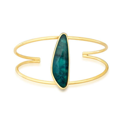 Pulseira Brilhato Pedras Naturais Brasileiras — Folheado a Ouro