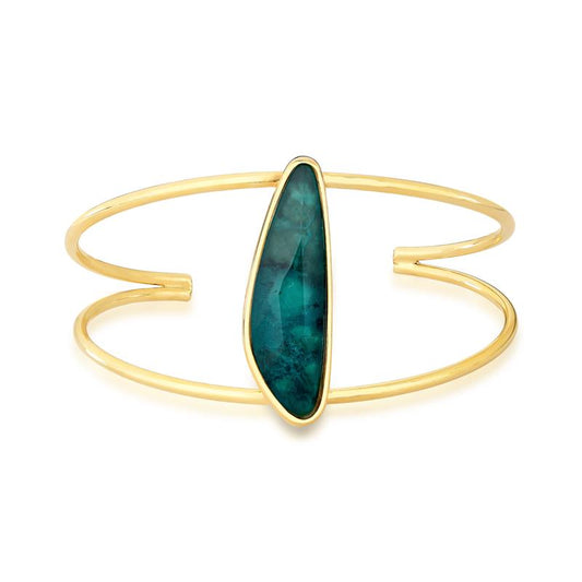 Pulseira Brilhato Pedras Naturais Brasileiras — Folheado a Ouro