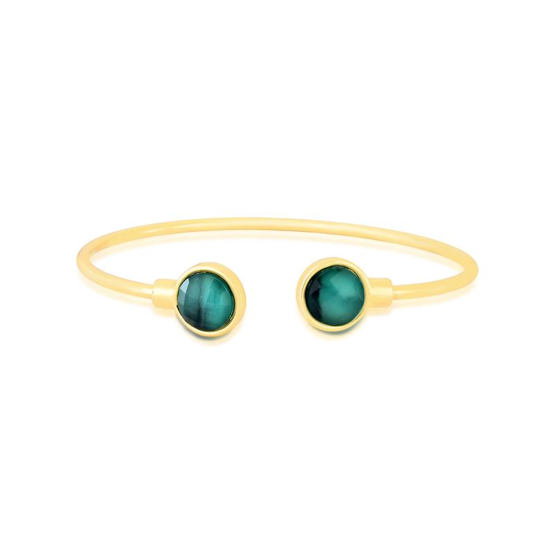 Pulseira Brilhato Pedras Naturais Brasileiras — Folheado a Ouro