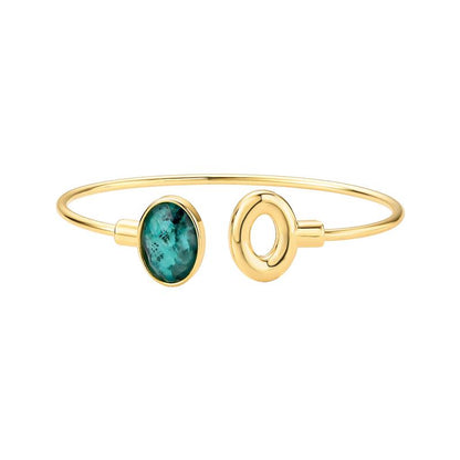 Pulseira Brilhato Pedras Naturais Brasileiras — Folheado a Ouro