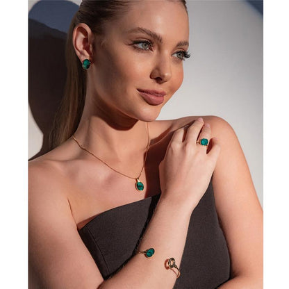 Pulseira Brilhato Pedras Naturais Brasileiras — Folheado a Ouro