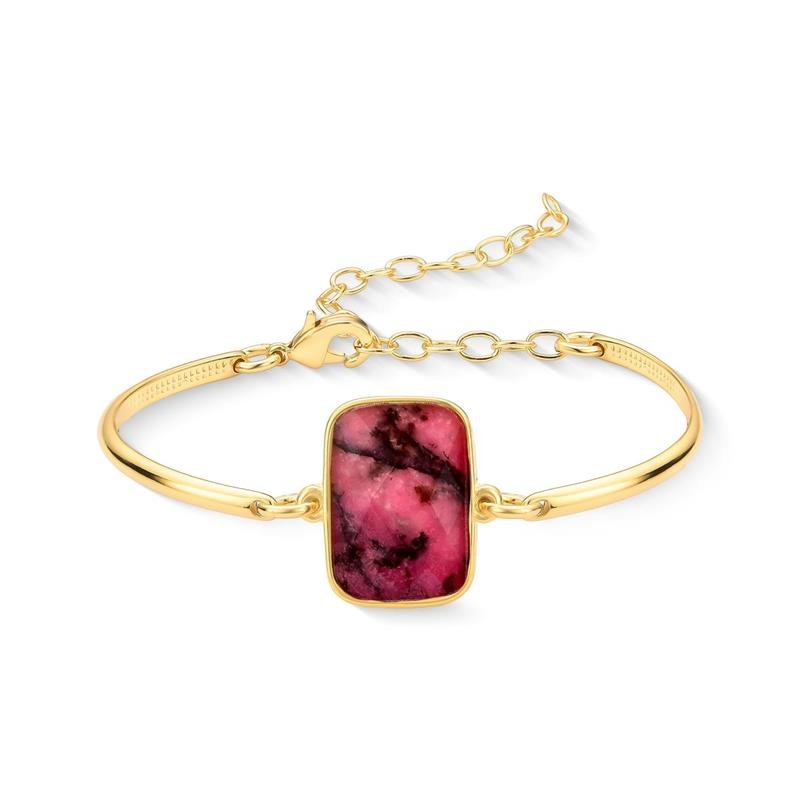 Pulseira Brilhato Pedras Naturais Brasileiras — Folheado a Ouro