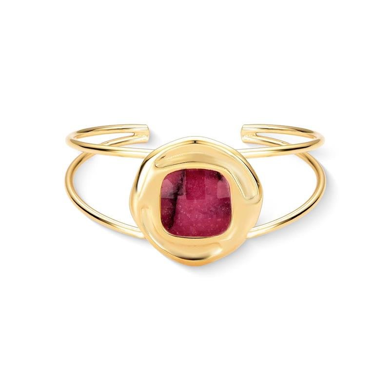 Pulseira Brilhato Pedras Naturais Brasileiras — Folheado a Ouro