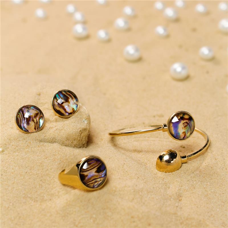 Pulseira Possebon Folheada a Ouro - Pedra Natural