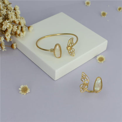 Pulseira Brilhato Pedras Naturais Brasileiras — Folheado a Ouro
