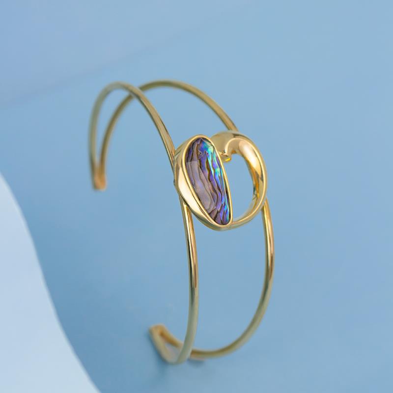 Pulseira Brilhato Pedras Naturais Brasileiras - Folheado a ouro
