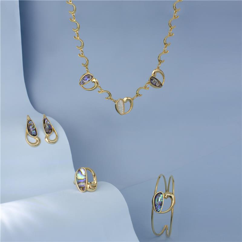 Pulseira Brilhato Pedras Naturais Brasileiras - Folheado a ouro