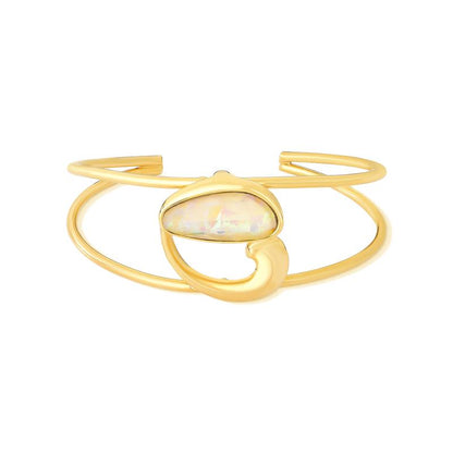 Pulseira Brilhato Pedras Naturais Brasileiras - Folheado a ouro