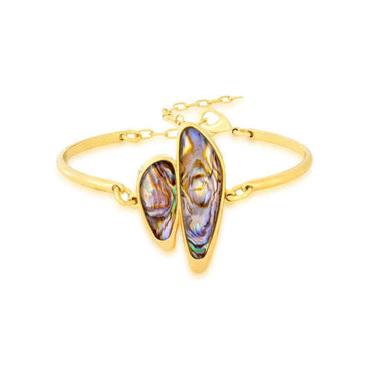 Pulseira Brilhato Pedras Naturais Brasileiras - Folheado a ouro