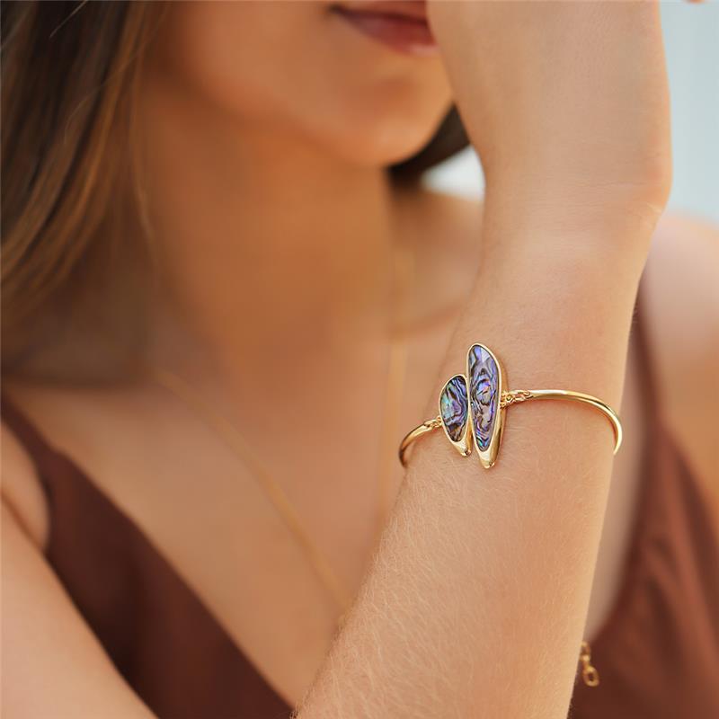 Pulseira Brilhato Pedras Naturais Brasileiras - Folheado a ouro