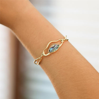 Pulseira Brilhato Pedras Naturais Brasileiras - Folheado a ouro