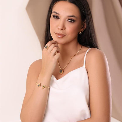 Pulseira Brilhato Pedras Naturais Brasileiras — Folheado a Ouro