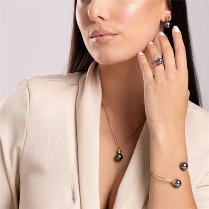 Pulseira Brilhato Pedras Naturais Brasileiras — FOLHEADO A OURO