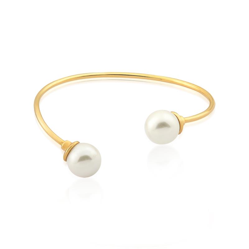 Pulseira Brilhato Pedras Naturais Brasileiras — FOLHEADO A OURO