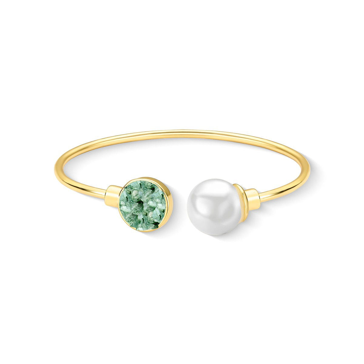Pulseira Brilhato Pedras Naturais Brasileiras — Folheado a Ouro