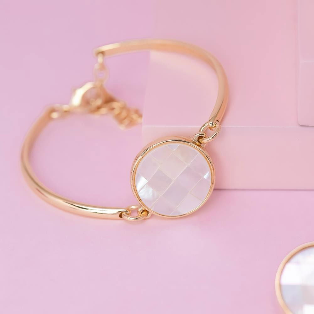 Pulseira Brilhato Pedras Naturais Brasileiras — Folheado a Ouro