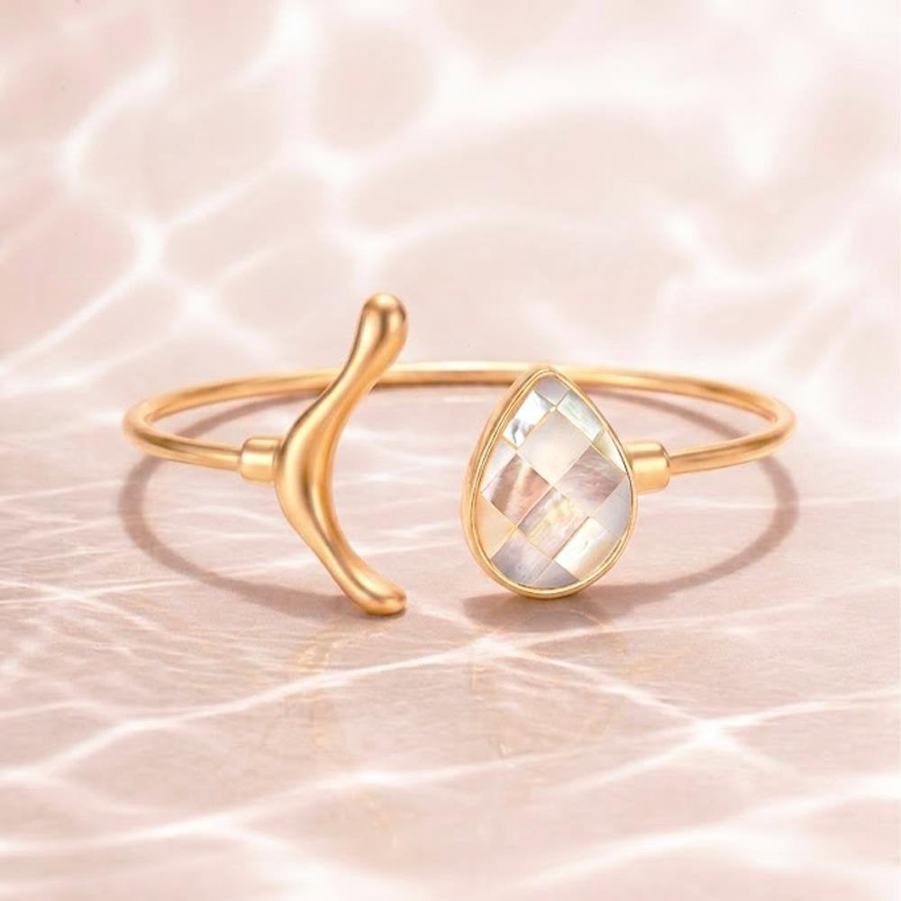 Pulseira Brilhato Pedras Naturais Brasileiras — Folheado a Ouro