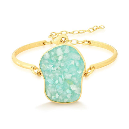 Pulseira Possebon Folheada a Ouro - Pedra Natural