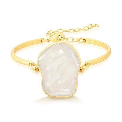 Pulseira Possebon Folheada a Ouro - Pedra Natural