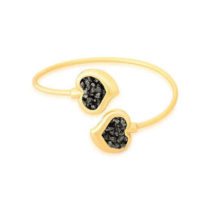 Pulseira Possebon Folheada a Ouro - Pedra Natural