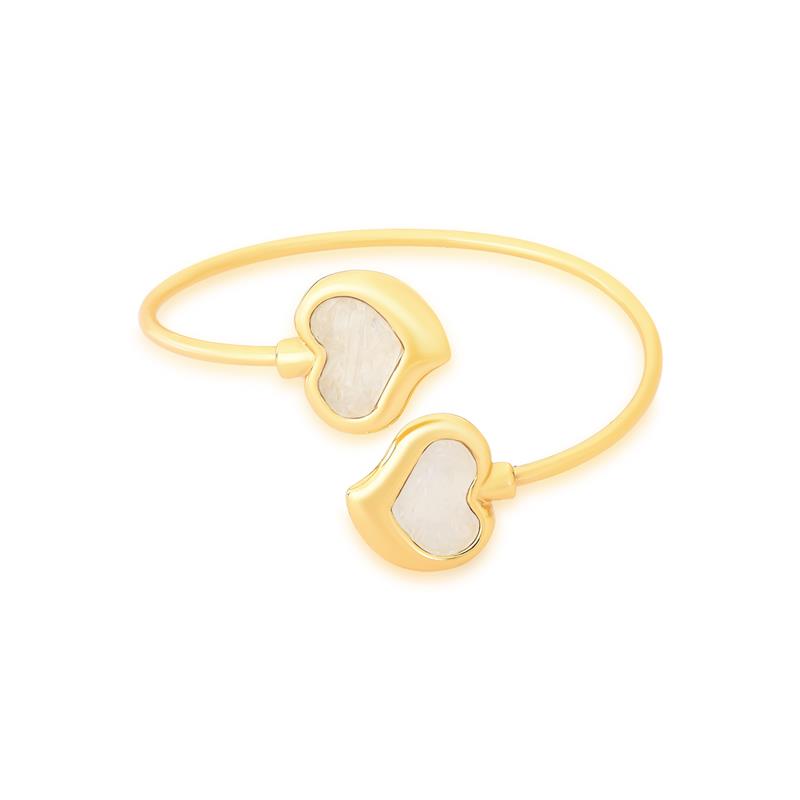 Pulseira Possebon Folheada a Ouro - Pedra Natural