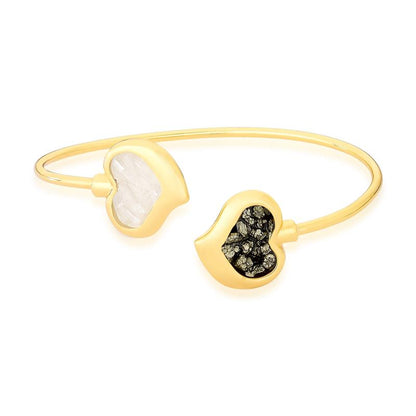 Pulseira Possebon Folheada a Ouro - Pedra Natural