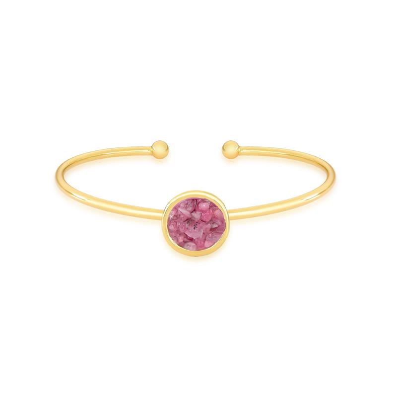 Pulseira Brilhato Pedras Naturais Brasileiras — Folheado a Ouro