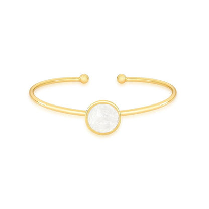Pulseira Brilhato Pedras Naturais Brasileiras — Folheado a Ouro