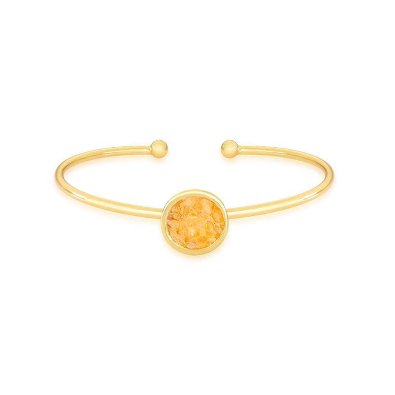 Pulseira Brilhato Pedras Naturais Brasileiras — Folheado a Ouro