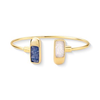 Conjunto Brilhato Pedras Naturais Brasileiras — Folheado a Ouro