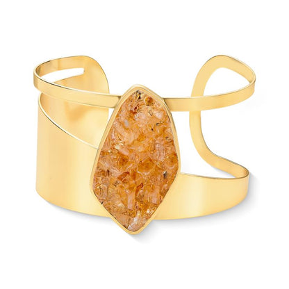 Pulseira Brilhato Pedras Naturais Brasileiras — Folheado a Ouro