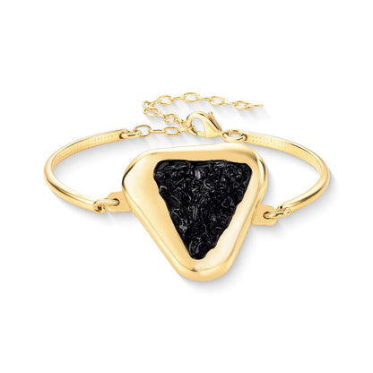 Pulseira Brilhato Pedras Naturais Brasileiras — Folheado a Ouro