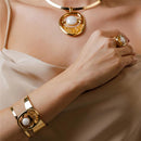 PULSEIRA FOLHEADO A OURO