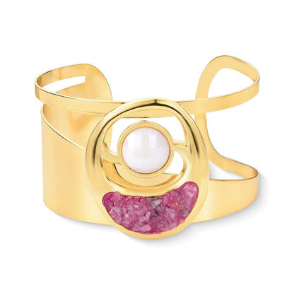 Pulseira Brilhato Pedras Naturais Brasileiras — Folheado a Ouro