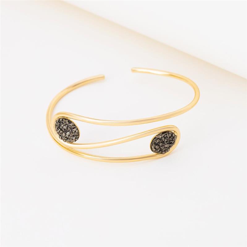 Pulseira Brilhato Pedras Naturais Brasileiras — Folheado a Ouro