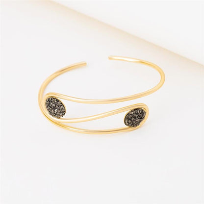 Pulseira Brilhato Pedras Naturais Brasileiras — Folheado a Ouro