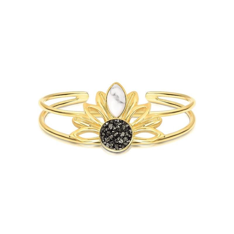 Pulseira Brilhato Pedras Naturais Brasileiras — Folheado a Ouro