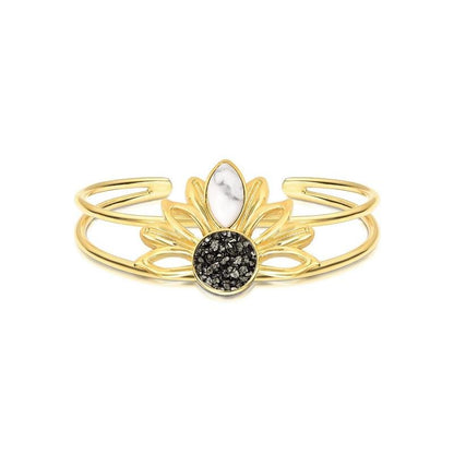 Pulseira Brilhato Pedras Naturais Brasileiras — Folheado a Ouro