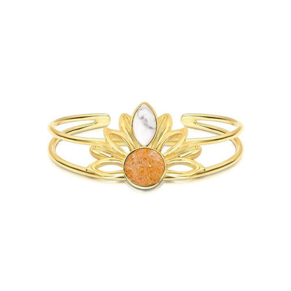 Pulseira Brilhato Pedras Naturais Brasileiras — Folheado a Ouro